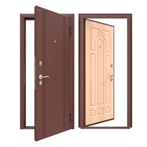 Дверь DoorHan/880/2050/Оптим(O)/Антик медь/МДФ6мм/ПВХ Милан.орех/Фрез.Аполл/прав/с угл. рам/сер/кл-в, D-880-OO/AM/MPWM/AP/R/N/v
